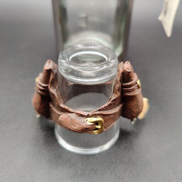 Wine Bottle Holder H&K Steel Sculpture Barbeque Cowboy & Shot Glass Holster - Picture 7 of 15